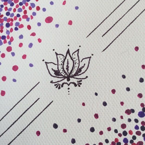 Handmade Mixed Media Canvas Art - Picture 4 of 5